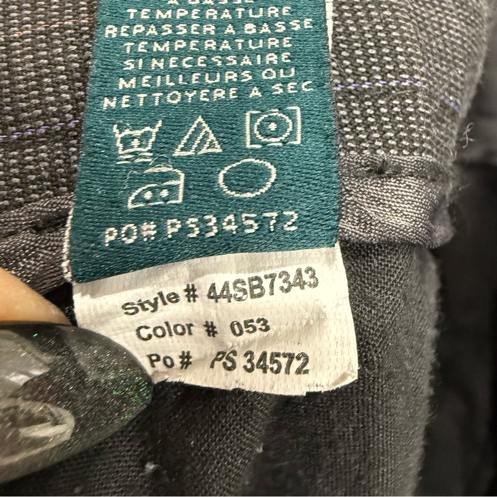 Perry Ellis Mens 30x30 Plaid Print Gray Dress Pants - Picture 4 of 7